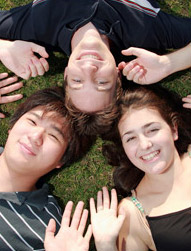 group of young kids smiling