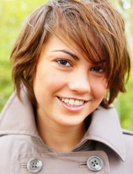 young woman smiling